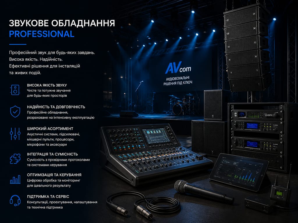 Професійне звукове обладнання