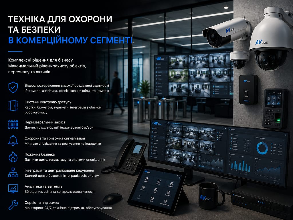 Системи безпеки та відеоспостереження